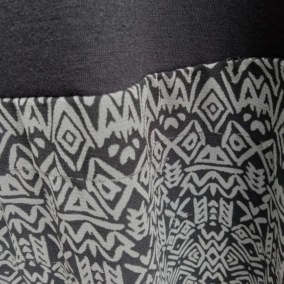 Woman Within Black and Gray Midi Dress 2XL - Picture 8 of 8